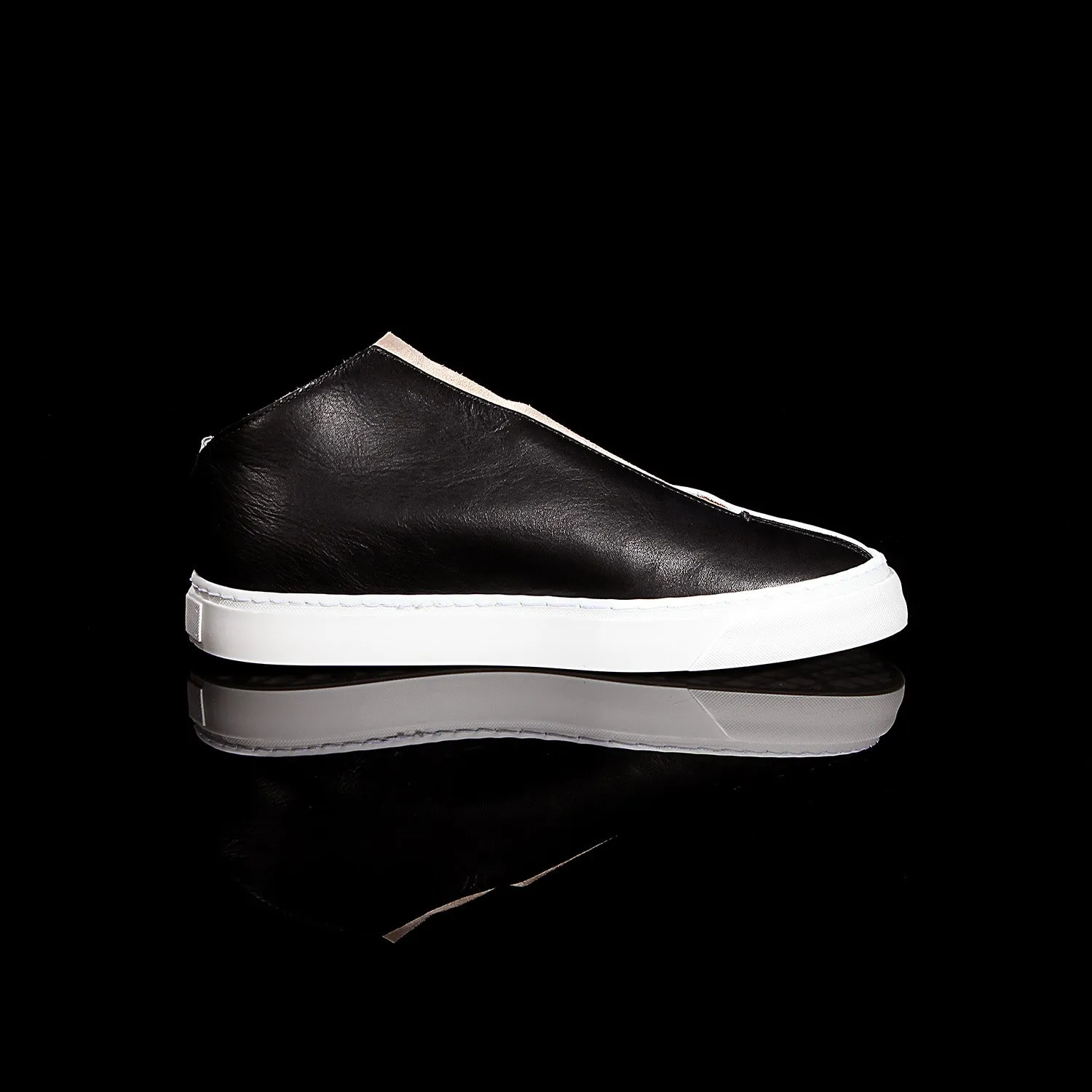 K1 / BLACK/CHALK / UNISEX LEATHER SNEAKER