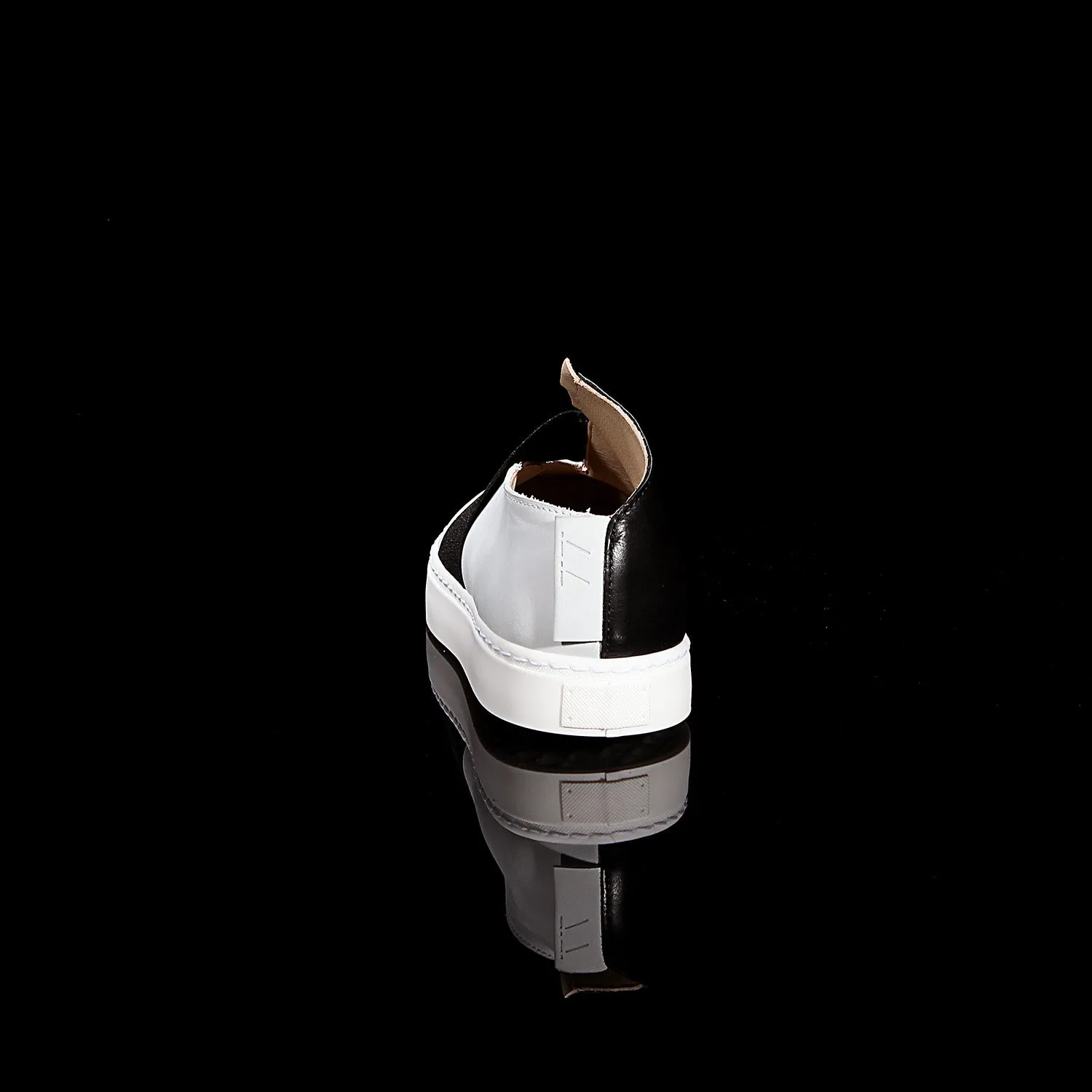 K1 / BLACK/CHALK / UNISEX LEATHER SNEAKER
