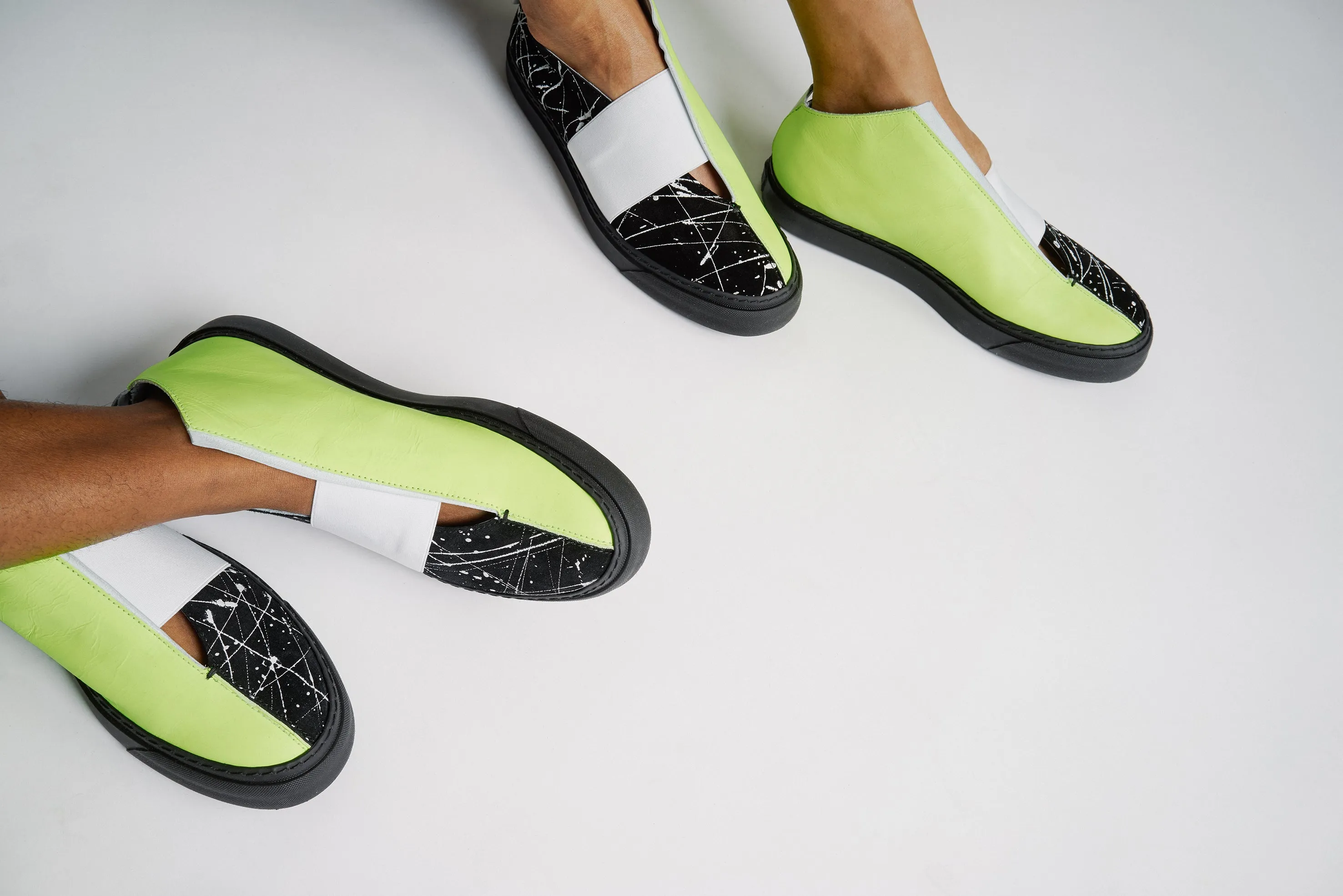 K1 / NEON PAINTER / *LIMITED EDITION* UNISEX LEATHER SNEAKER