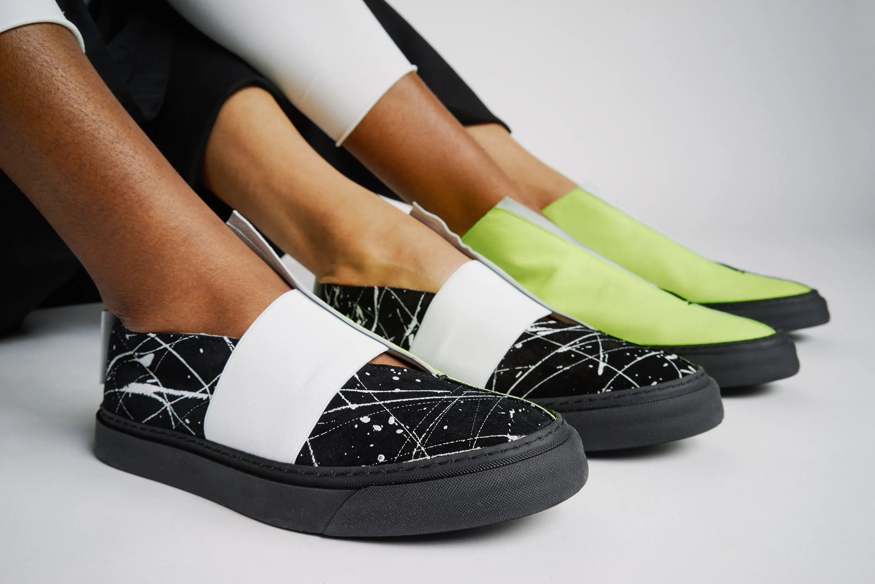 K1 / NEON PAINTER / *LIMITED EDITION* UNISEX LEATHER SNEAKER