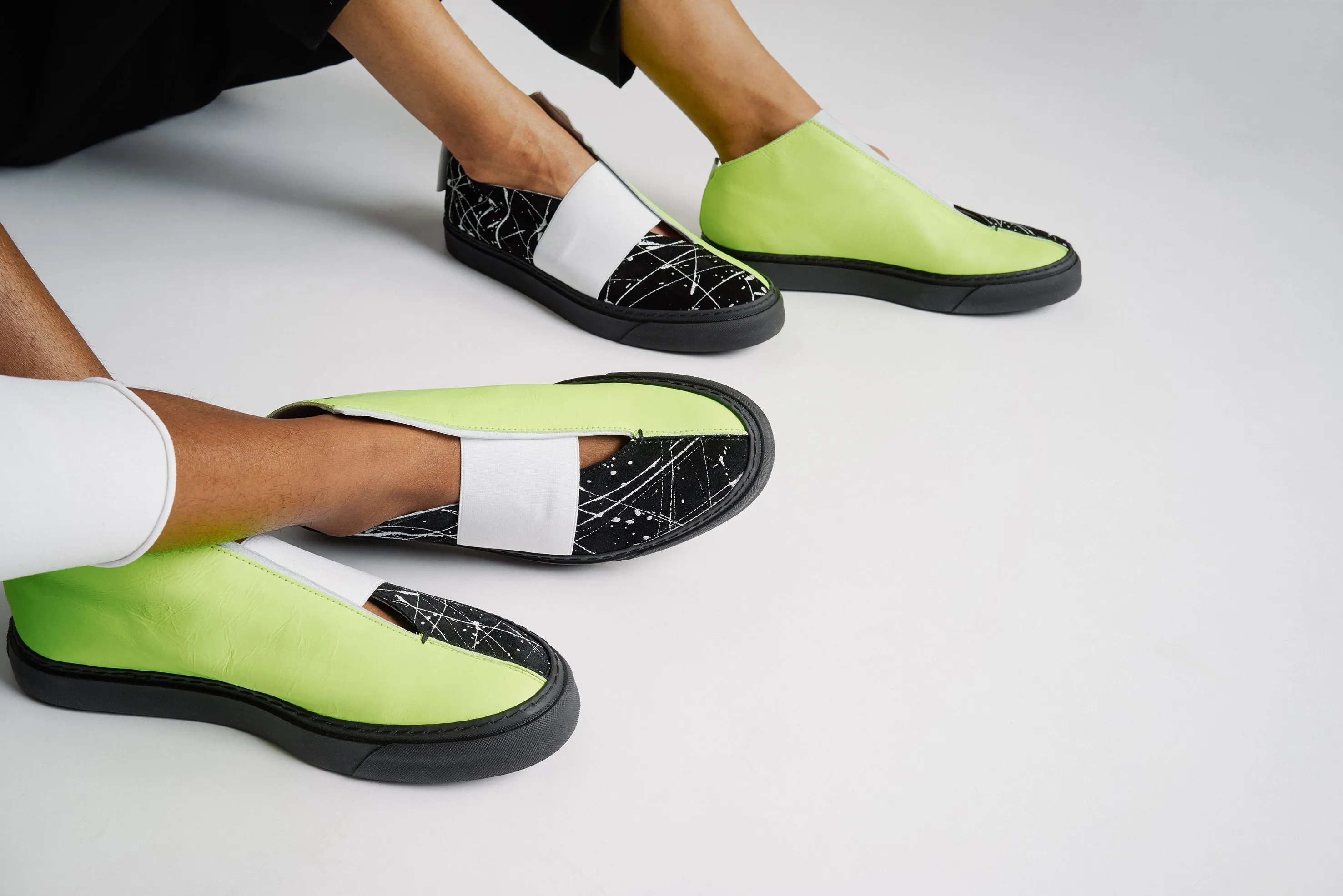 K1 / NEON PAINTER / *LIMITED EDITION* UNISEX LEATHER SNEAKER