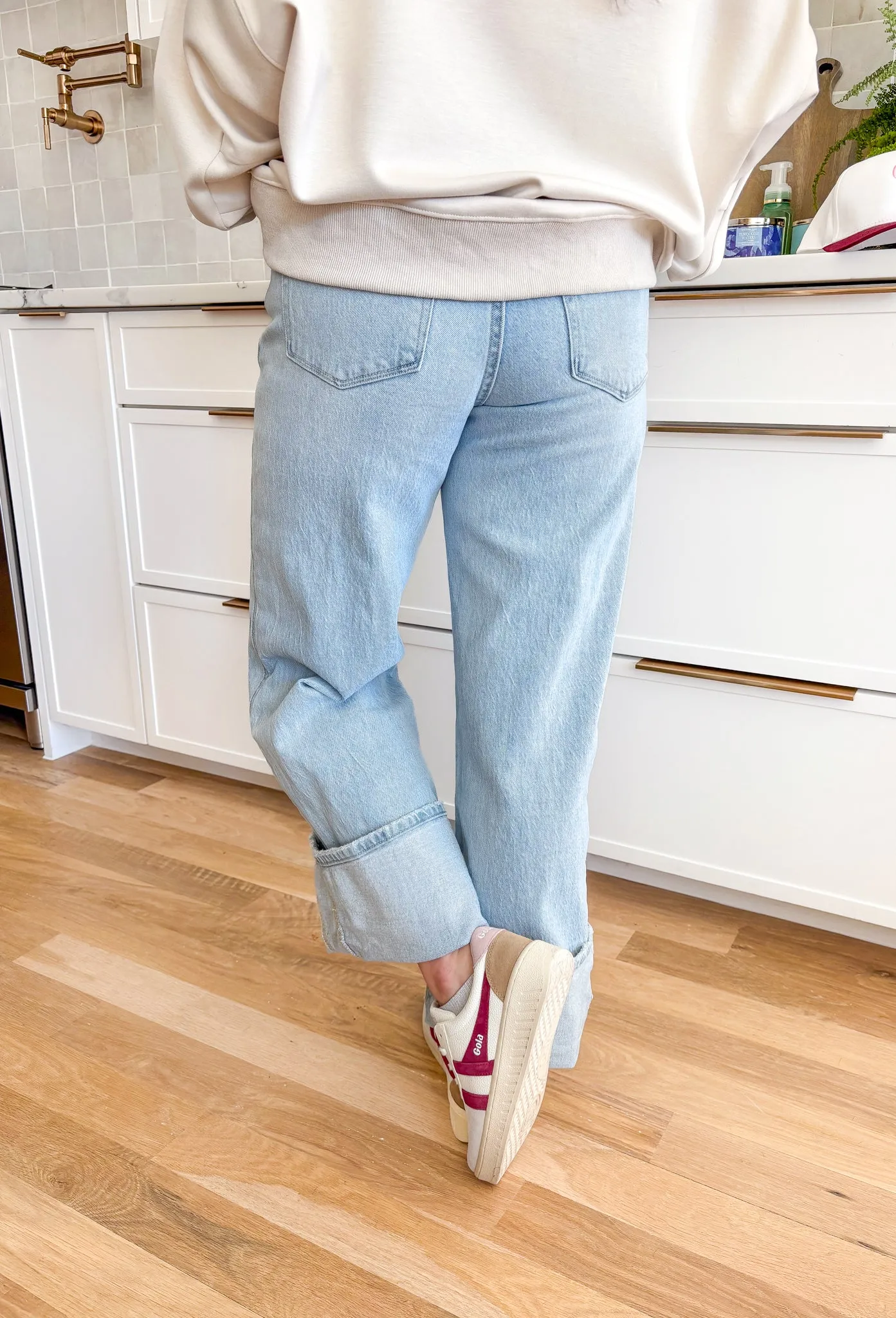 Kris Baggy Wide Leg Jean by Vervet