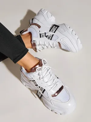 Lace-up Front Chunky Sole Trainers - FD ⚡