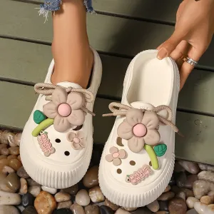 Lace-Up Garden Clogs for Women