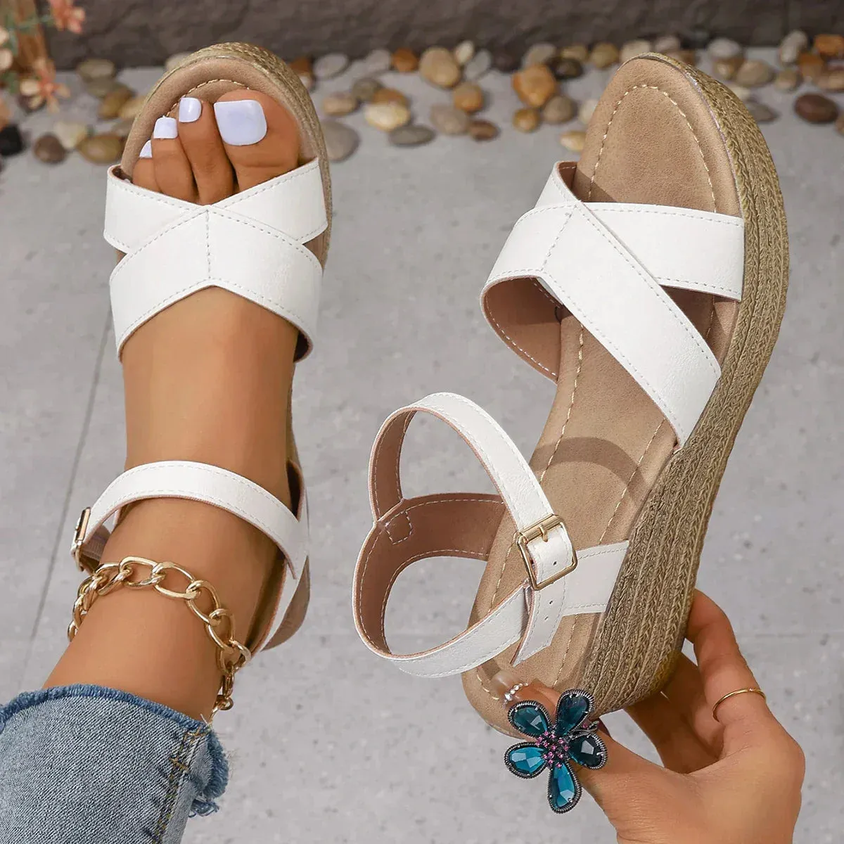 Laura® | Elegant Wedge Sandals For Women