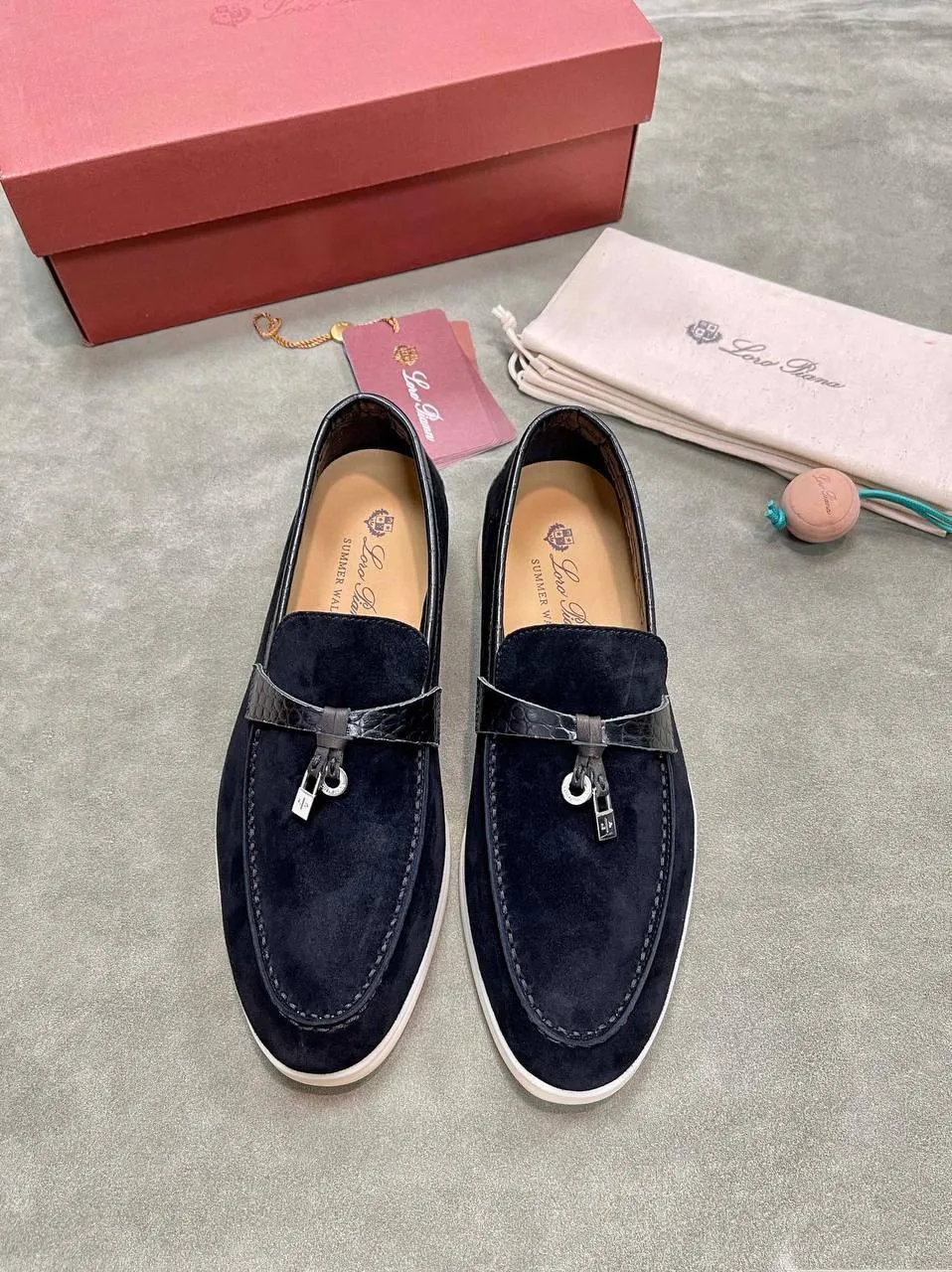Loro Piana Summer Charms Walking Shoes Multicolor
