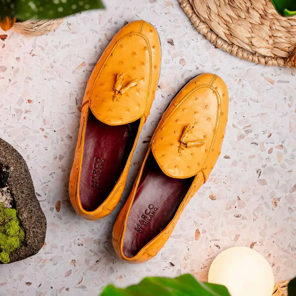 Marco Di Milano Aubiere Buttercup Ostrich Loafers