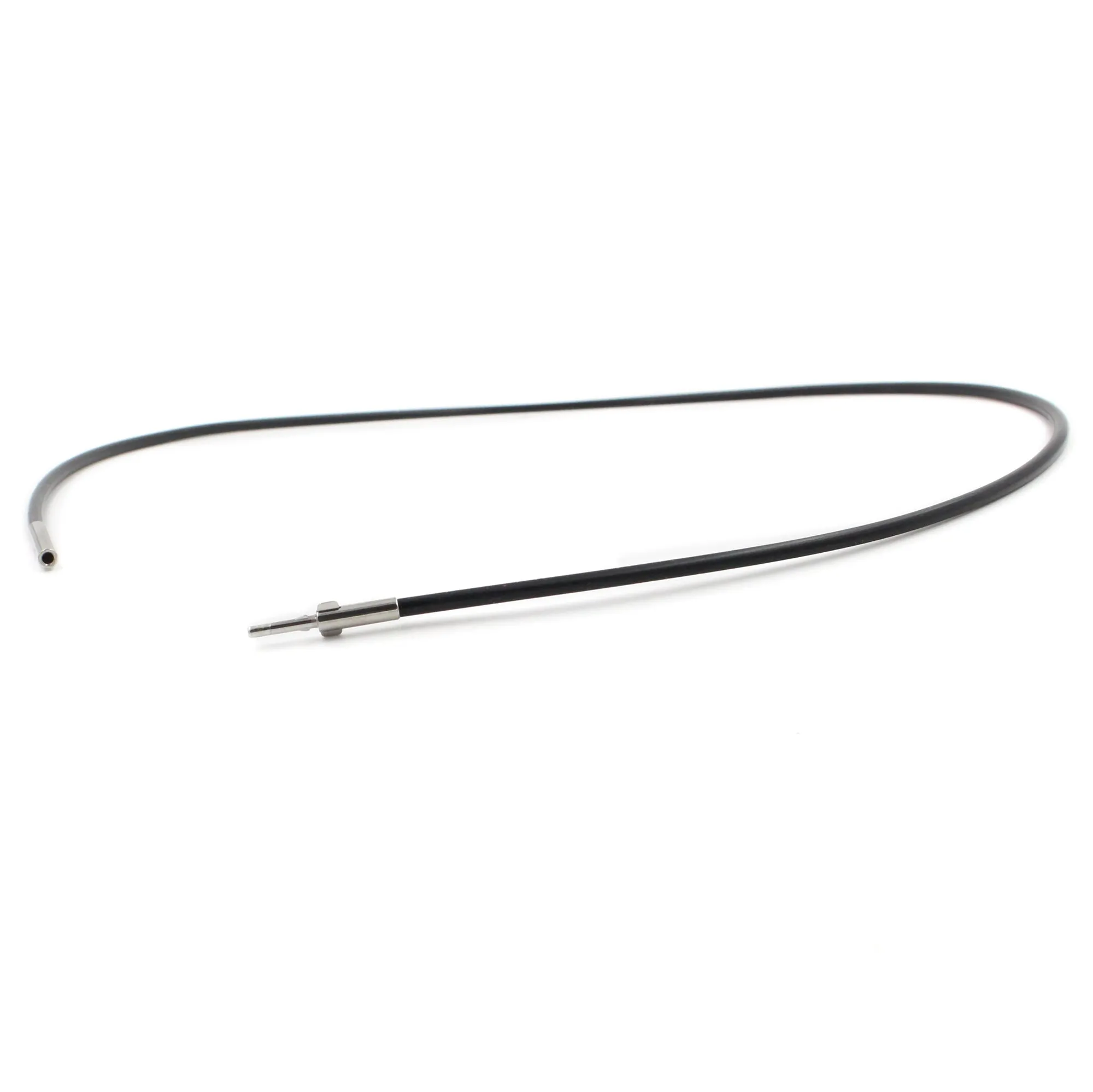 Medium Thickness Black Rubber Chain, 2mm