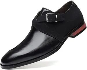 Men's Cross Strap Smoking Loafers