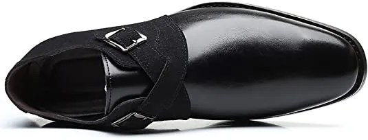 Men's Cross Strap Smoking Loafers