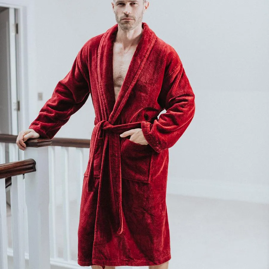 Men's Dressing Gown - Baron Burgundy