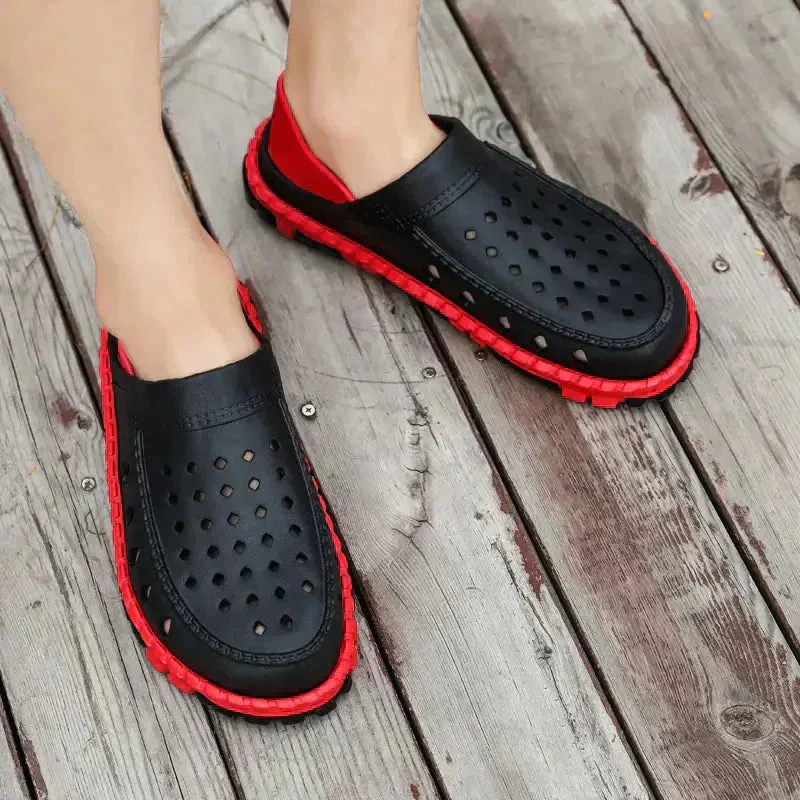 Men’s Outdoor Slip-On Clogs – Lightweight Breathable Water Shoes with Rugged Sole for Beach, Garden & Casual Wear