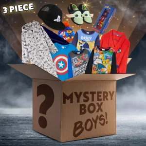 Mystery Clothing Box or Bag for Boys -3 ITEMS-  Assorted Branded Items Worth £40 