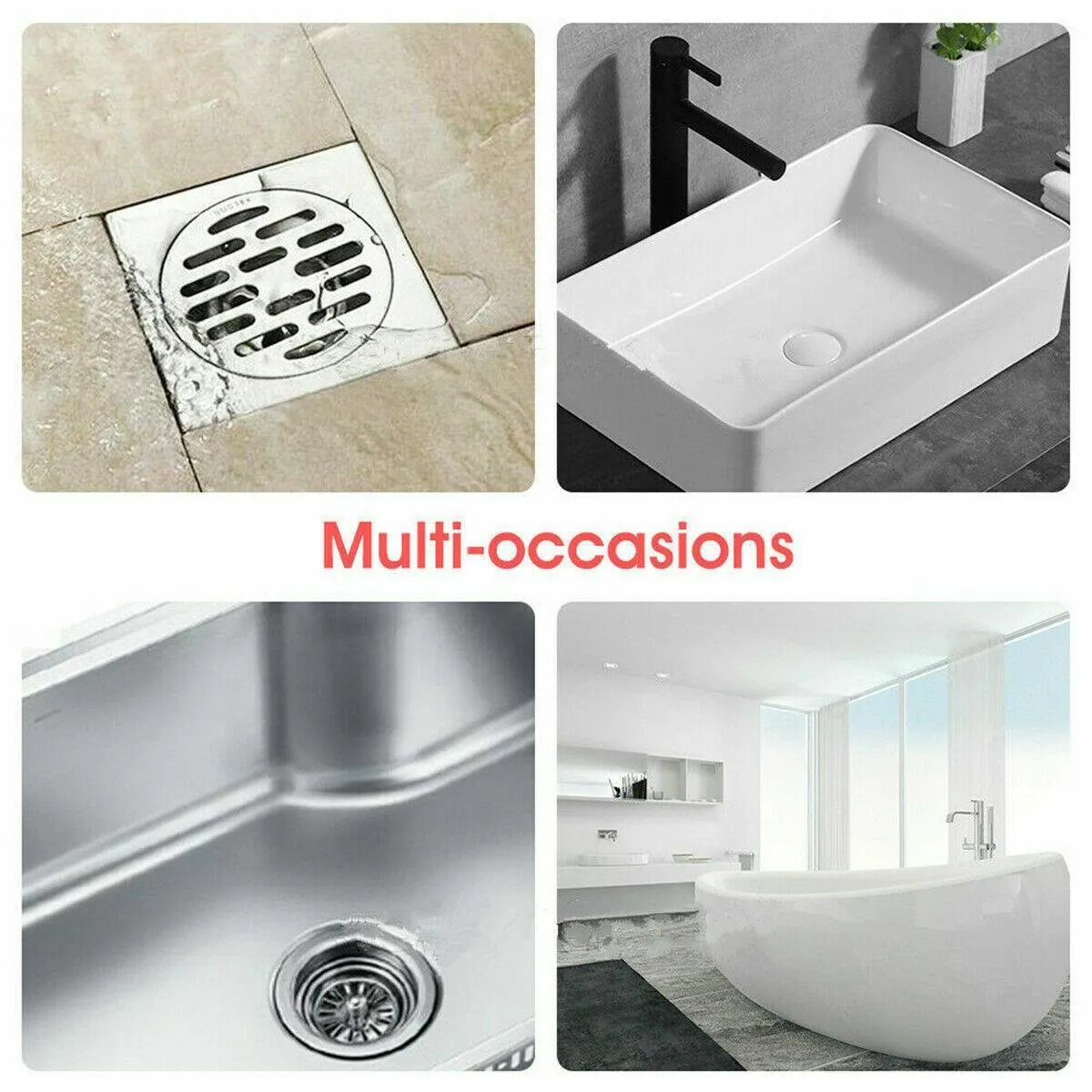 New Bathroom Drain Hair Catcher Bath Stopper Sink Strainer Shower Filter Covers