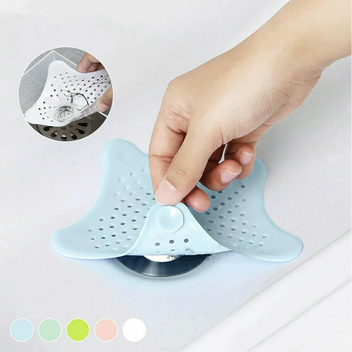New Bathroom Drain Hair Catcher Bath Stopper Sink Strainer Shower Filter Covers