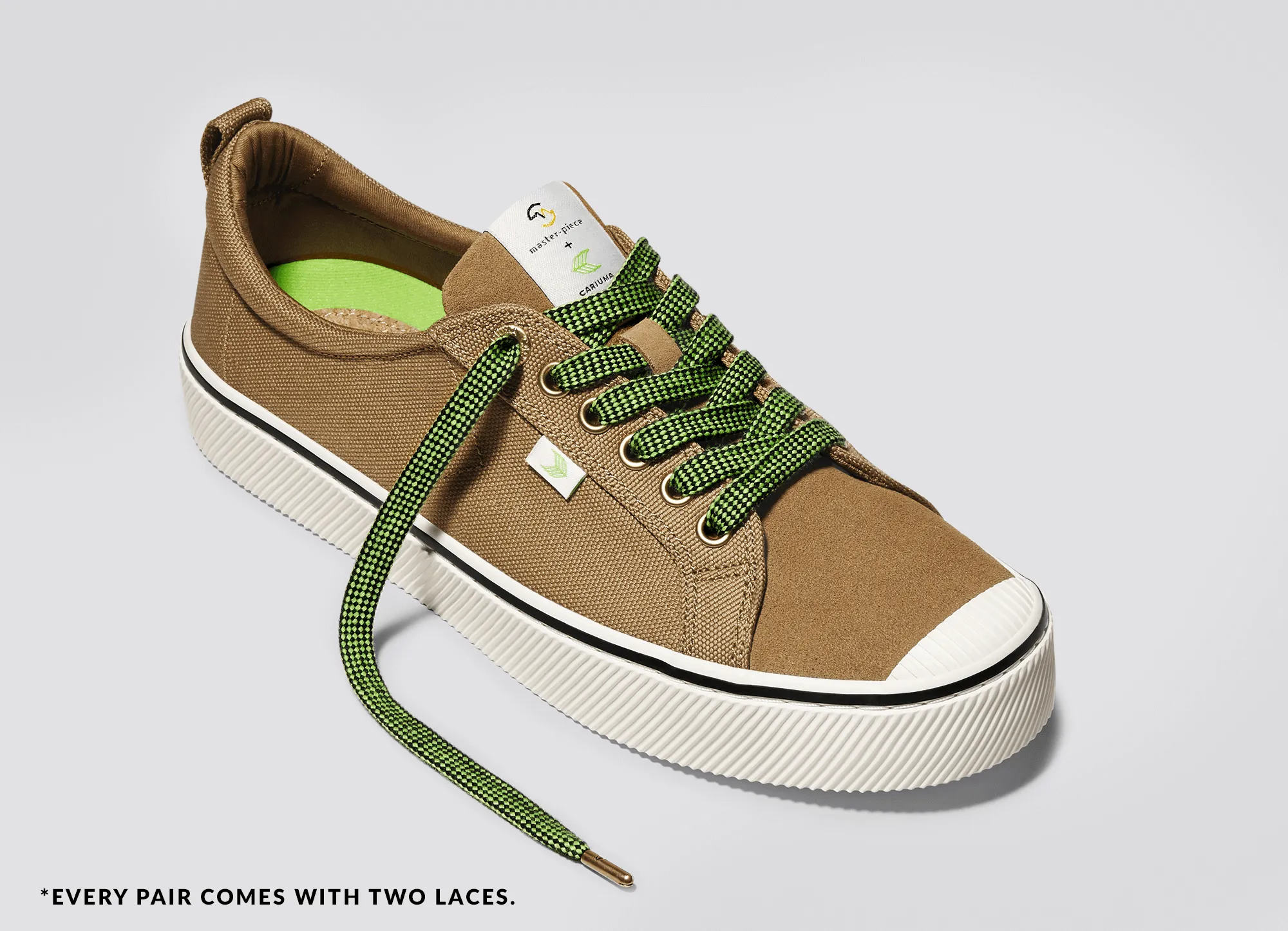 OCA Low master-piece Camel Cordura and Suede Sneaker Women