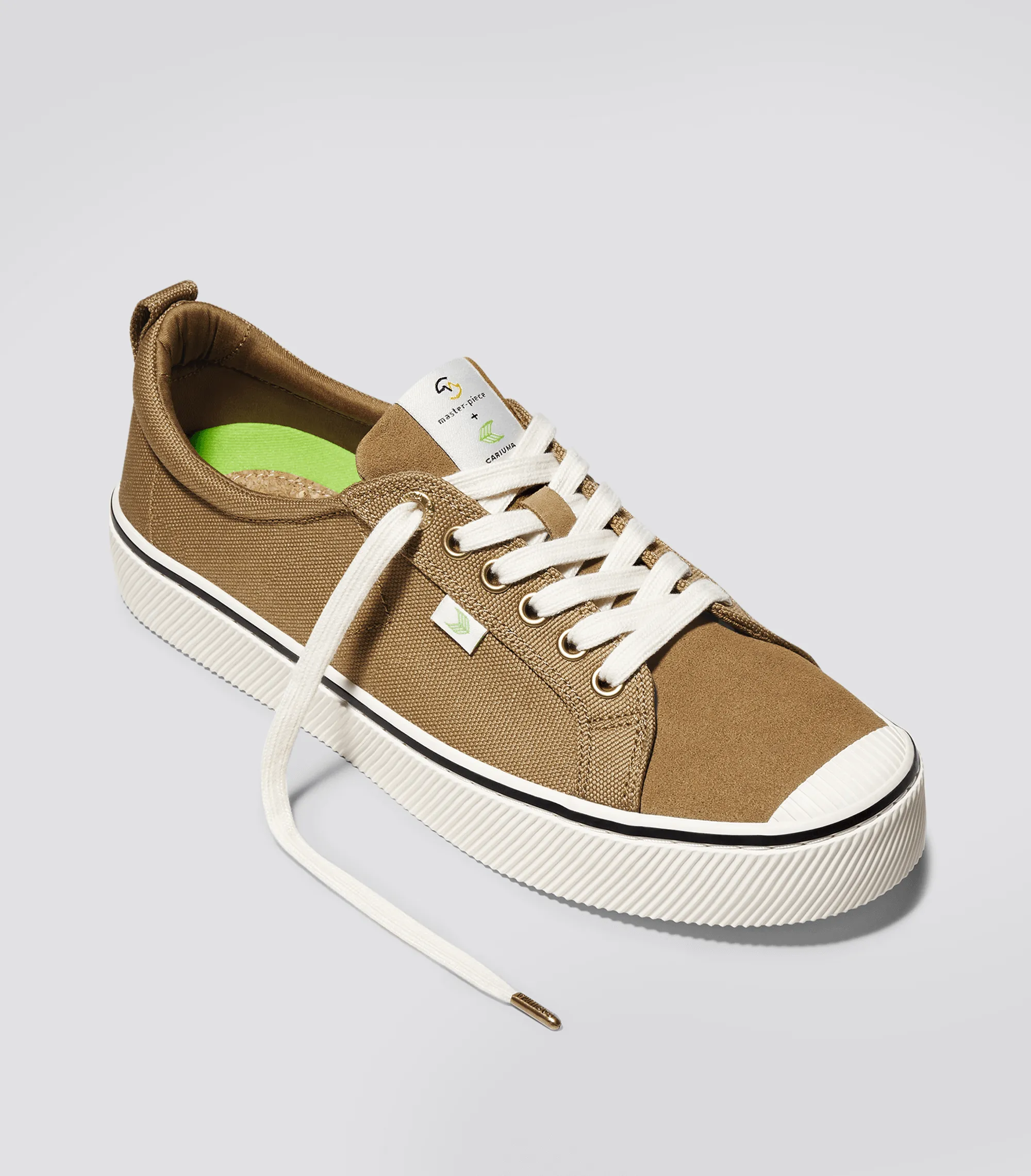 OCA Low master-piece Camel Cordura and Suede Sneaker Women