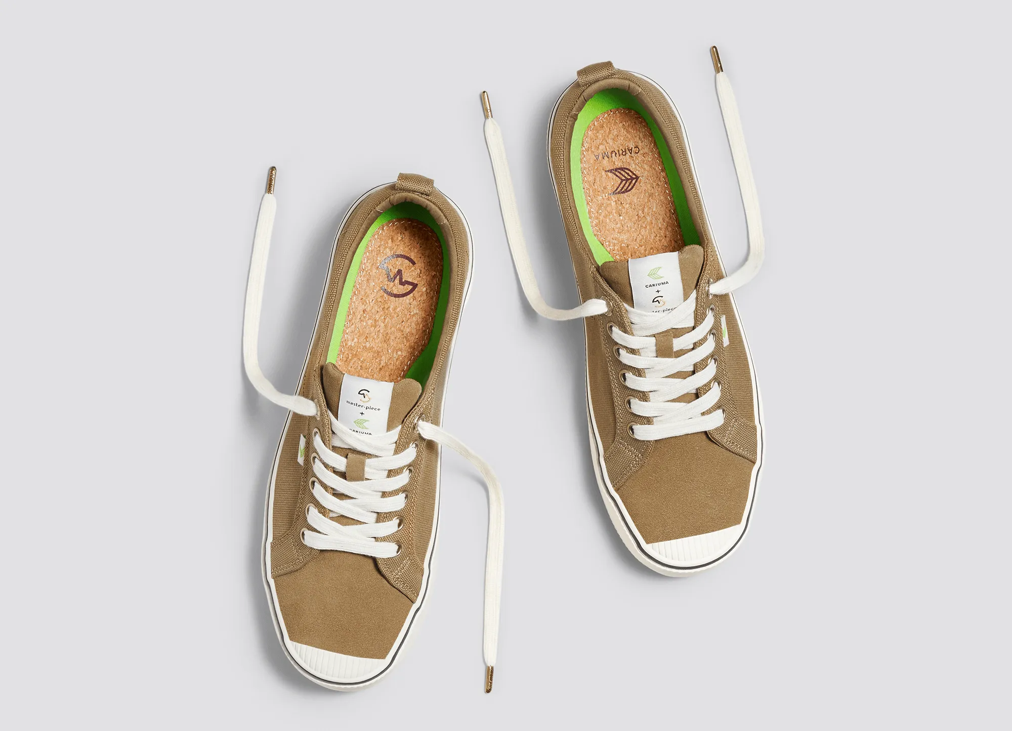 OCA Low master-piece Camel Cordura and Suede Sneaker Women