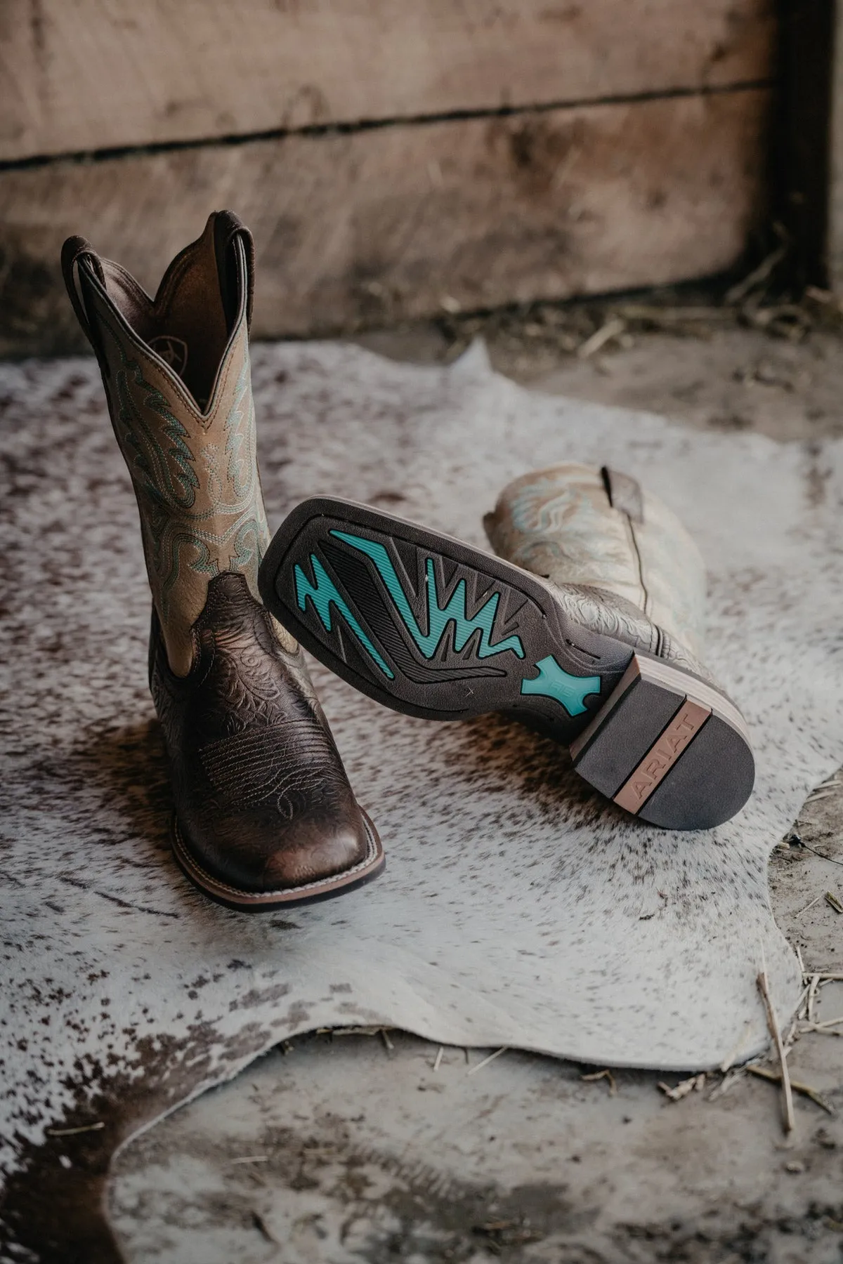 'Olena' Ariat Women's Cowboy Boot {Bronze Age} (Sizes 6 & 11 Only)