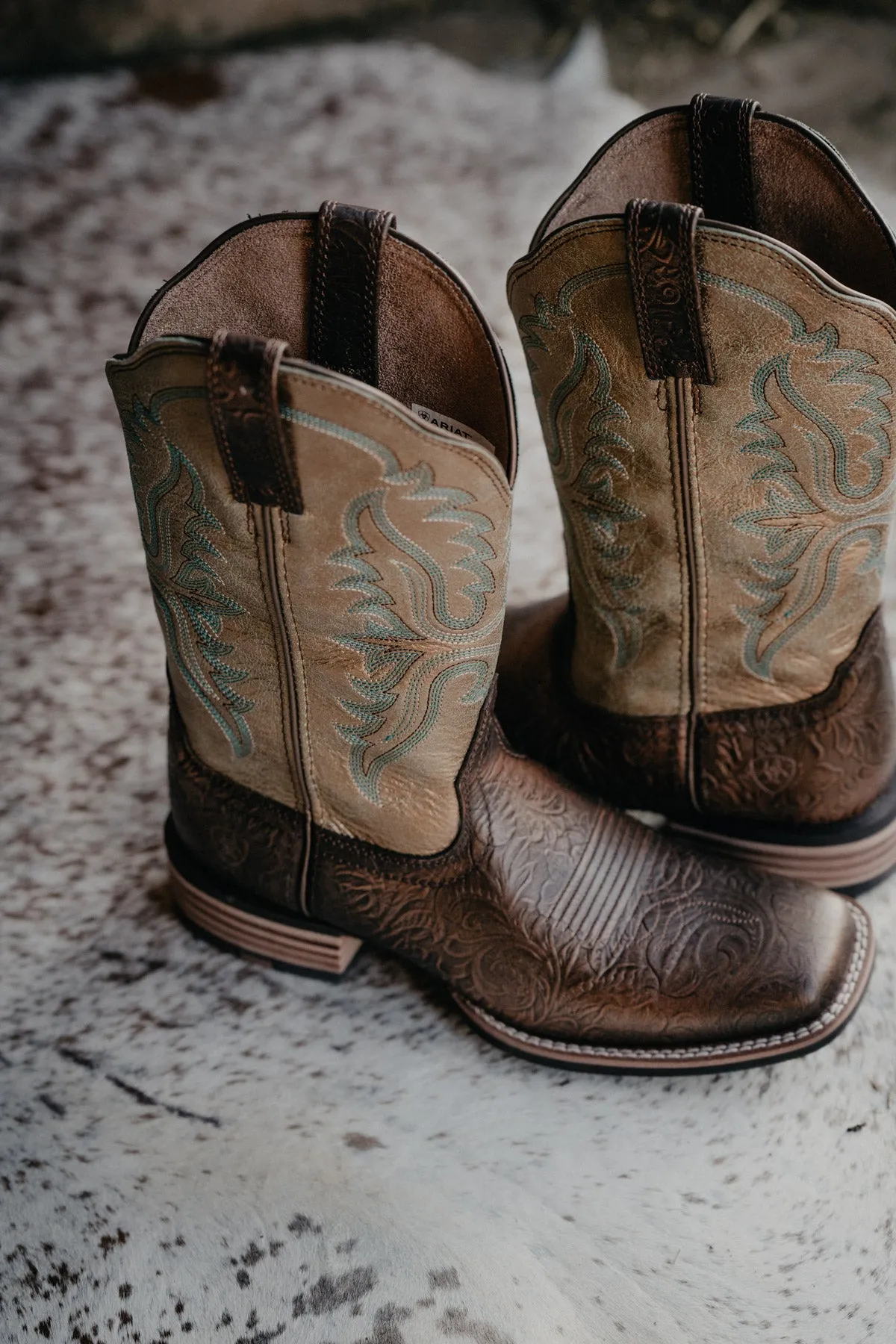 'Olena' Ariat Women's Cowboy Boot {Bronze Age} (Sizes 6 & 11 Only)