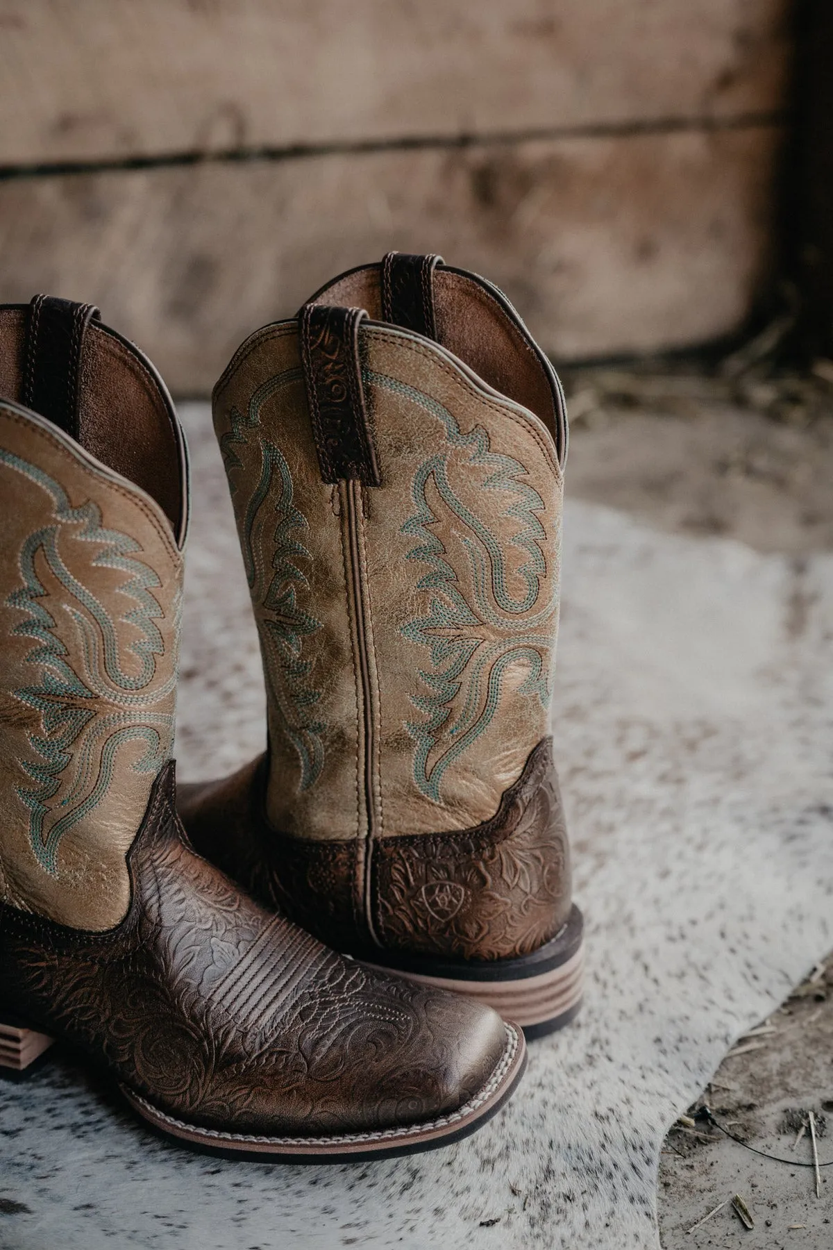 'Olena' Ariat Women's Cowboy Boot {Bronze Age} (Sizes 6 & 11 Only)