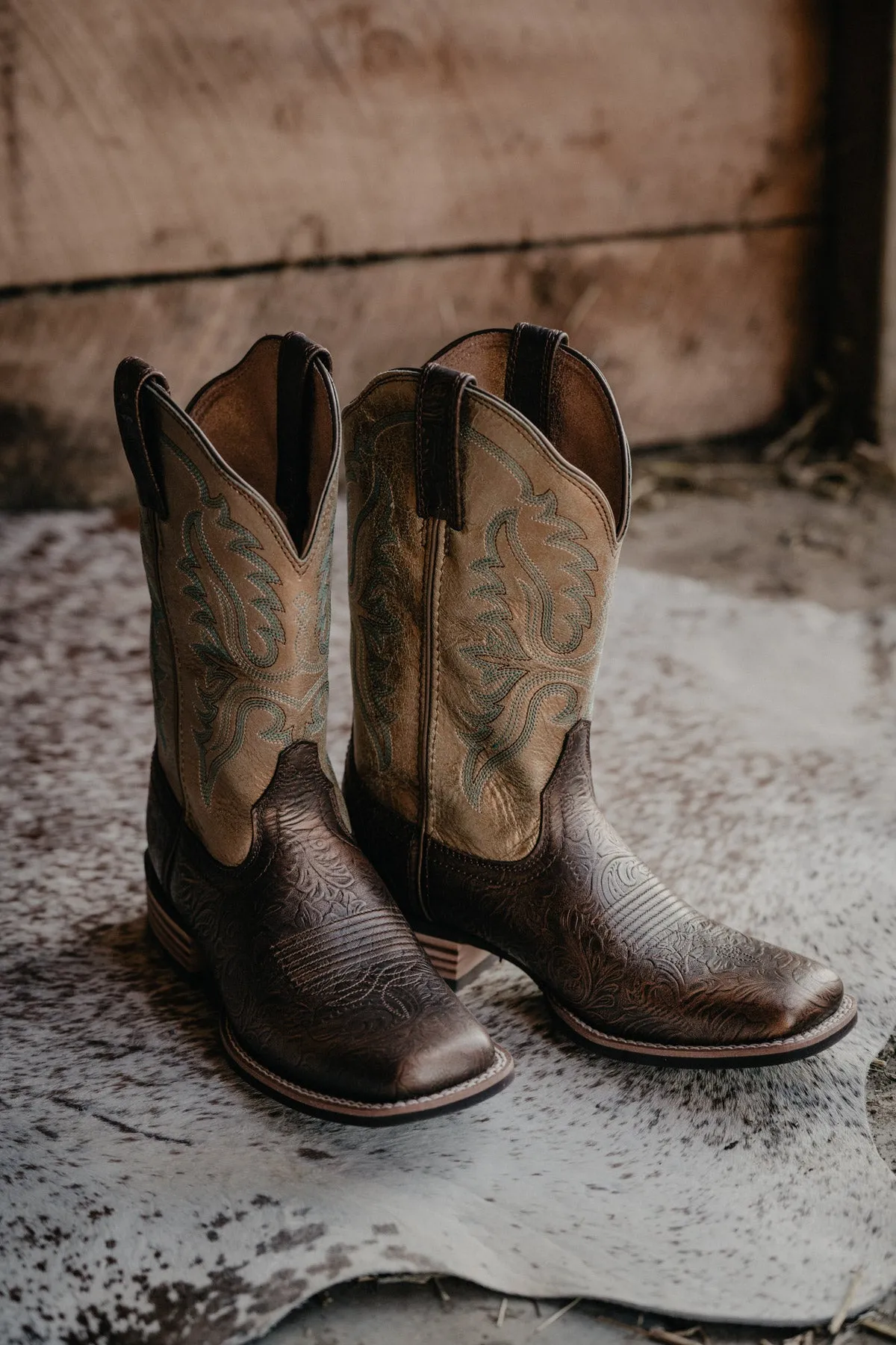 'Olena' Ariat Women's Cowboy Boot {Bronze Age} (Sizes 6 & 11 Only)