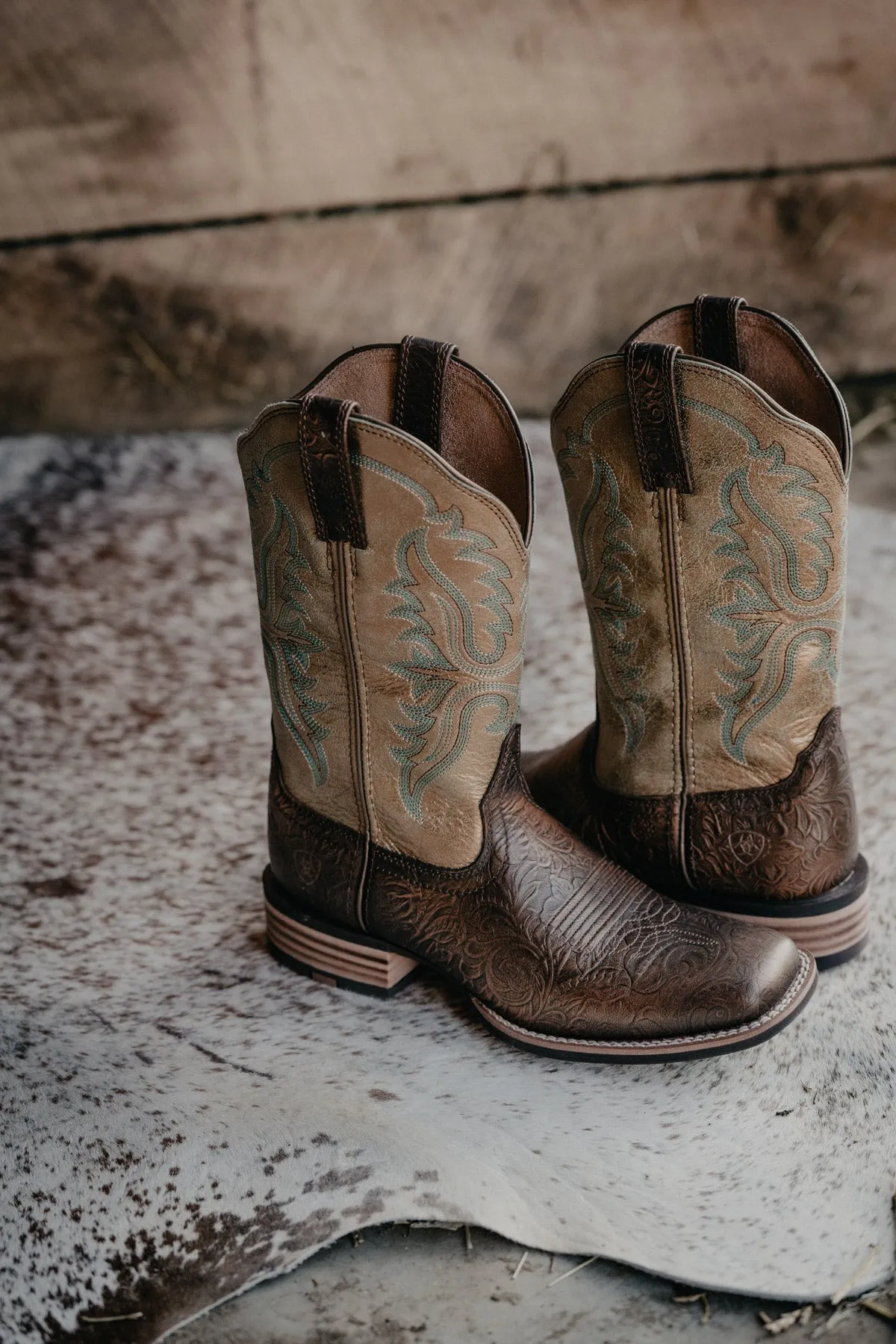 'Olena' Ariat Women's Cowboy Boot {Bronze Age} (Sizes 6 & 11 Only)