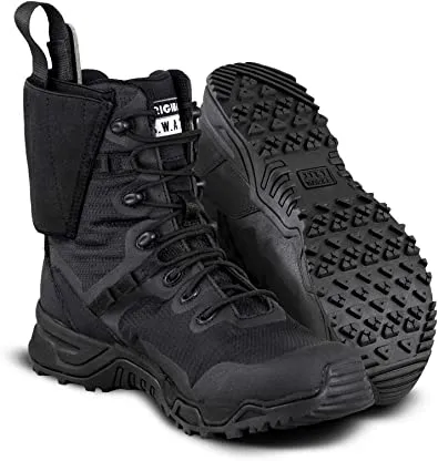 Original S.W.A.T Alpha Defender 8” Tactical Boot with Built in Ankle Holster - Black