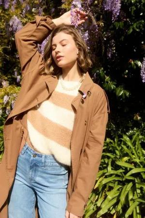 Pallas Stripe Jumper - Toffee