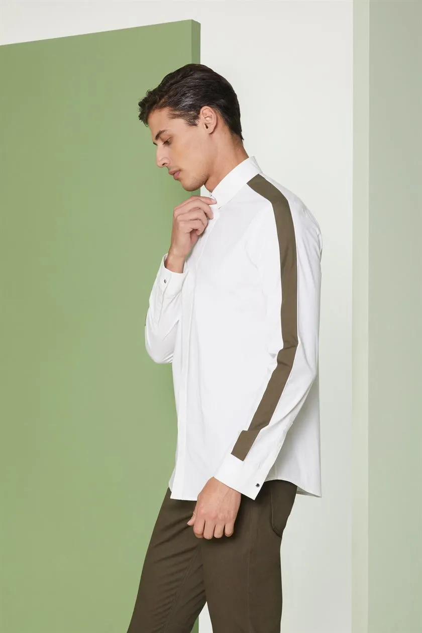 Perona   I   Menshirtshirts-Joss-Pma-Fv21-305-White-Khaki  AS7767