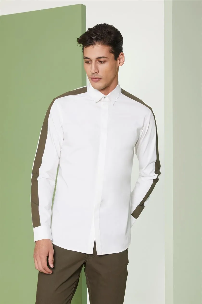 Perona   I   Menshirtshirts-Joss-Pma-Fv21-305-White-Khaki  AS7767