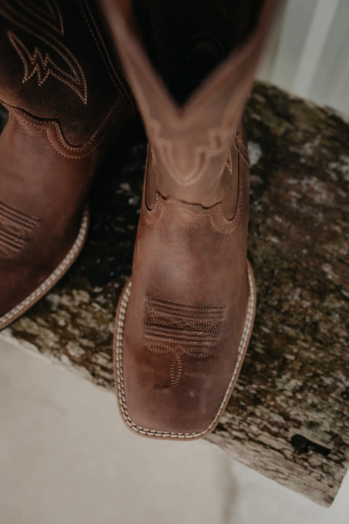 'Plano' Woody Tan Men's Ariat Cowboy Boot (D & EE Widths)