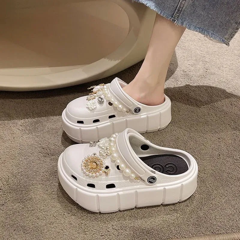 Platform Slippers Summer Women's Sandals 6cm Wedges Ladies Outdoor Clogs Thick Street Beach Slides Girls Flip Flops Garden Shoes