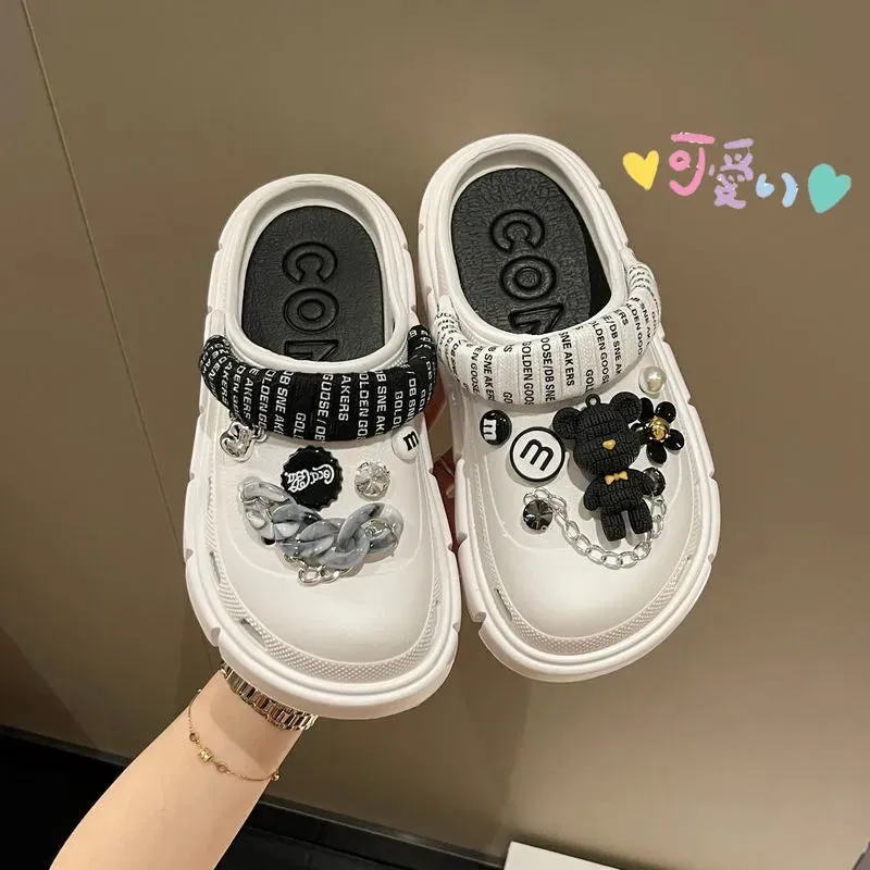 Platform Slippers Summer Women's Sandals 6cm Wedges Ladies Outdoor Clogs Thick Street Beach Slides Girls Flip Flops Garden Shoes