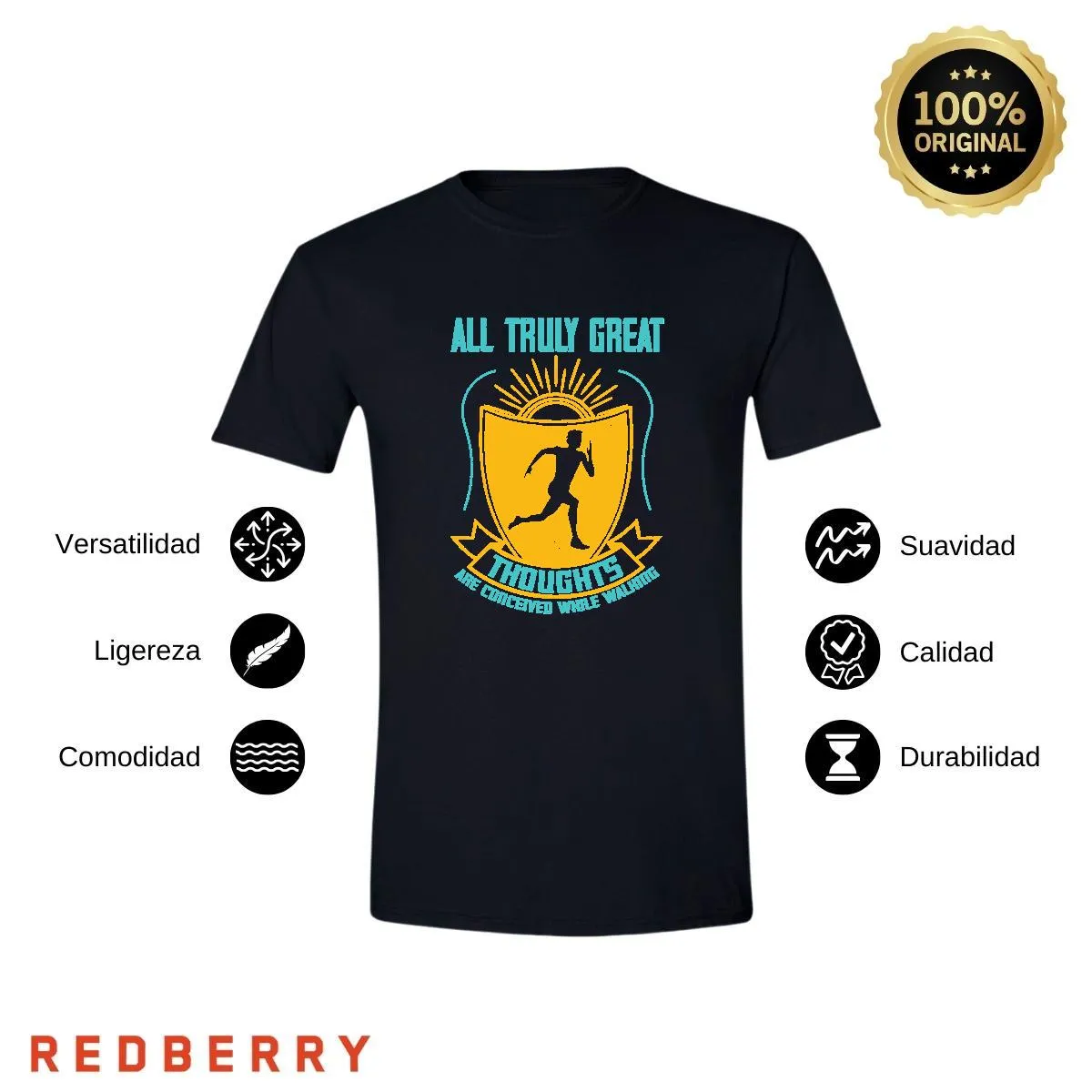 Playera Hombre Running Correr Maratón RN1002