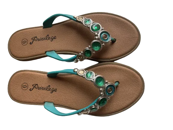 Privilege Jewelled Thong Sandals
