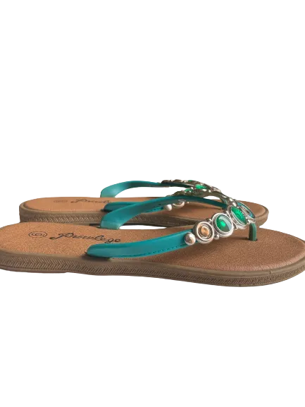 Privilege Jewelled Thong Sandals