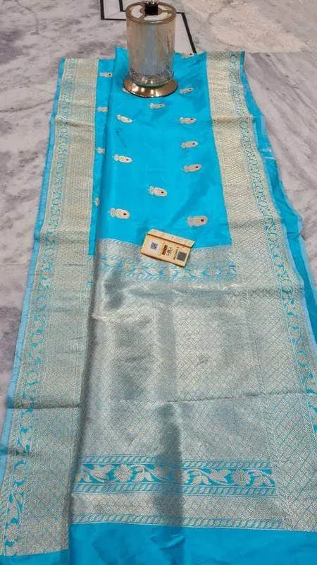 Pure Banarasi Handloom Khaddi Katan Silk Saree