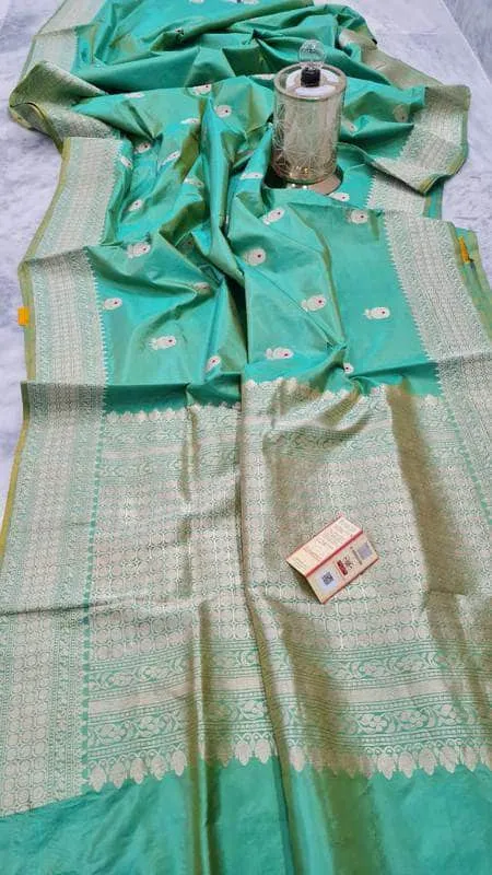 Pure Banarasi Handloom Khaddi Katan Silk Saree