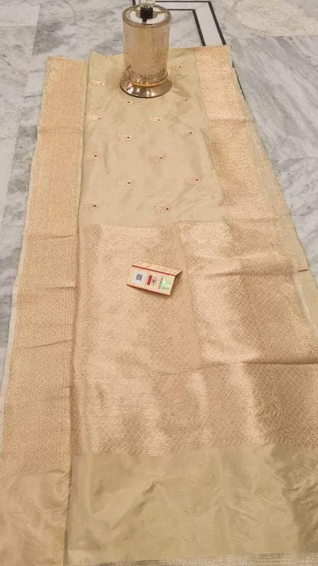 Pure Banarasi Handloom Khaddi Katan Silk Saree