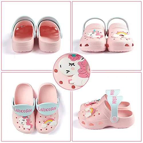 Qtdstz Kids Garden Clogs Pink