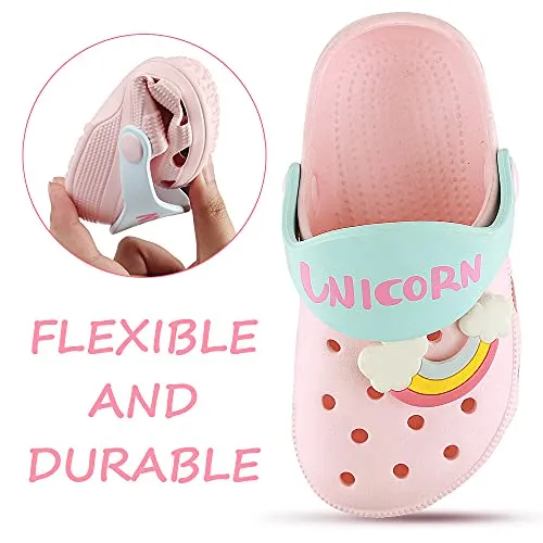 Qtdstz Kids Garden Clogs Pink