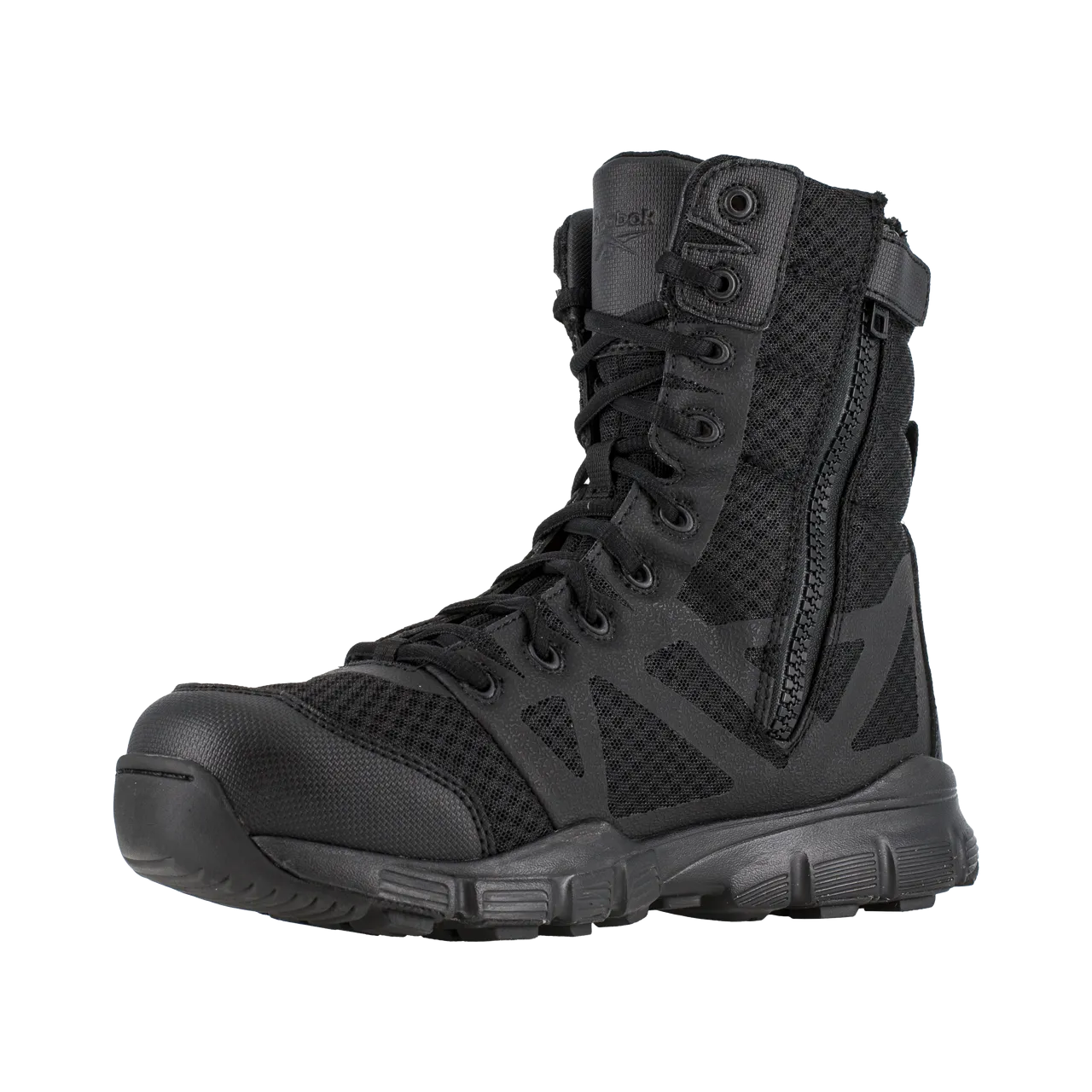 Reebok Tactical Men's 8 Inch Dauntless Ultra Light Size Zip Boot Black RB8720