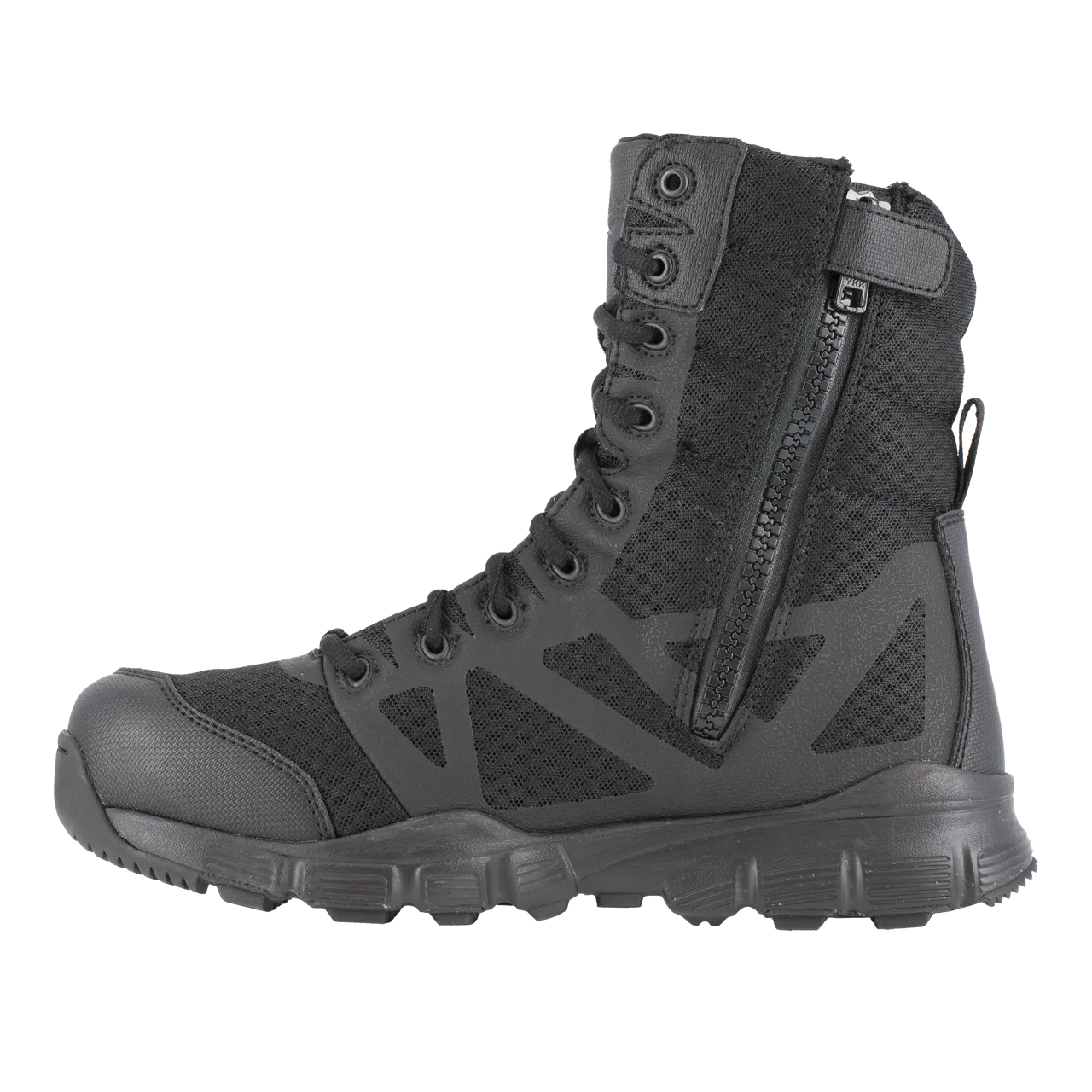 Reebok Tactical Men's 8 Inch Dauntless Ultra Light Size Zip Boot Black RB8720