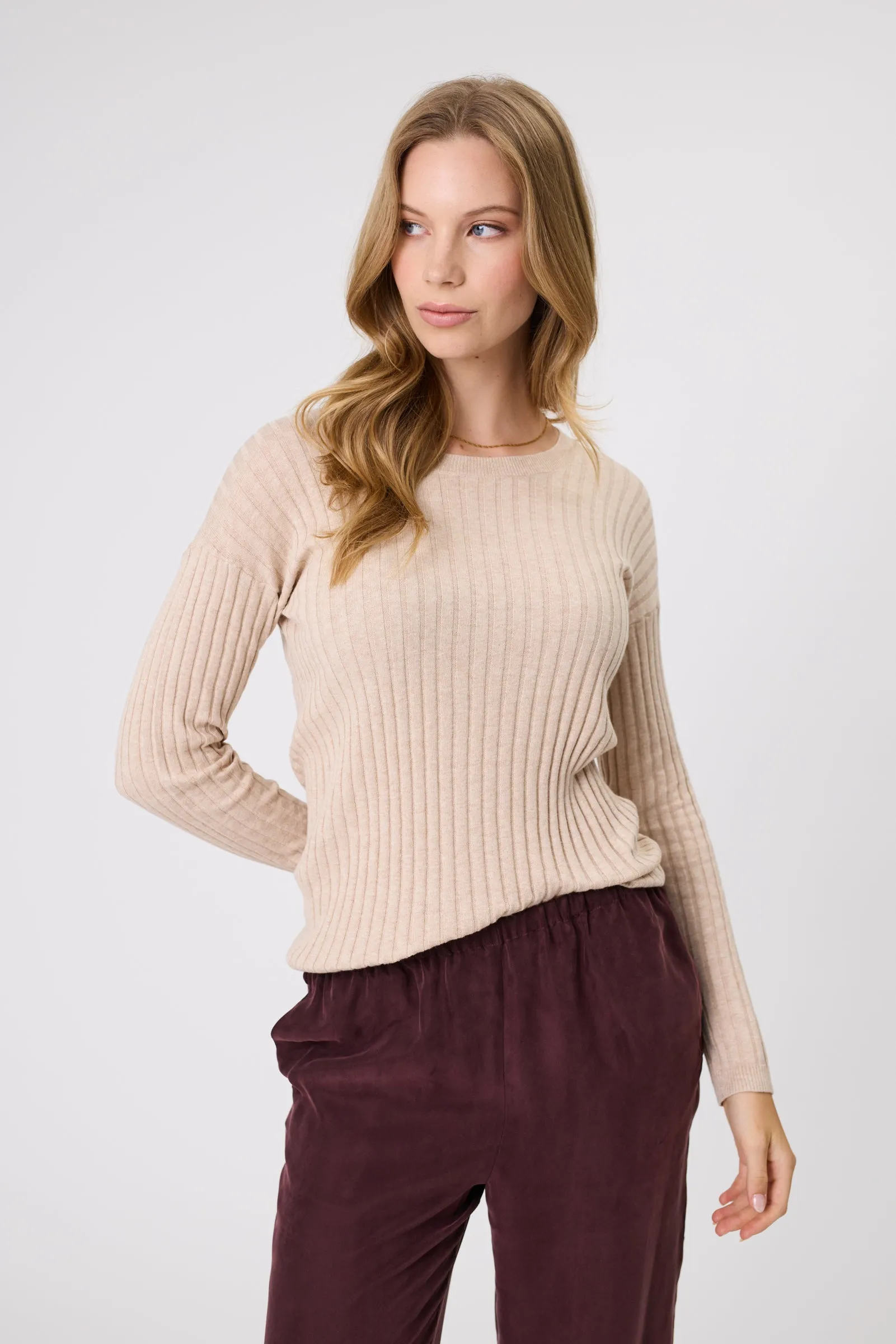 Reign Knit Longsleeve - Wheat
