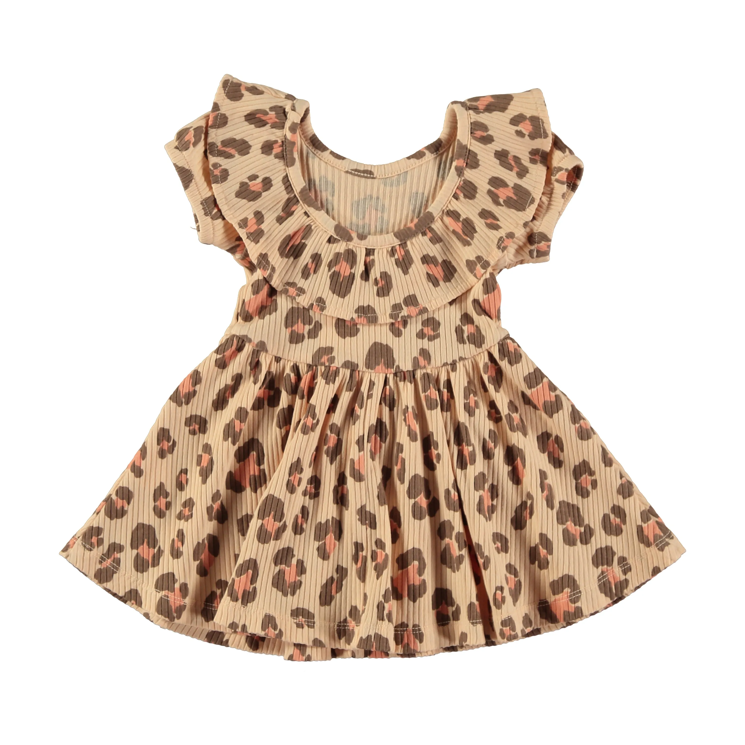 Ribbed Animal Print Dress By Tocoto Vintage