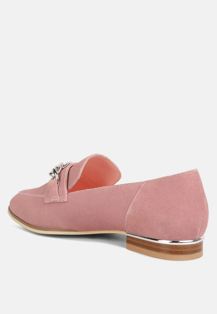 Ricka Chain Embellished Loafers By Ruw