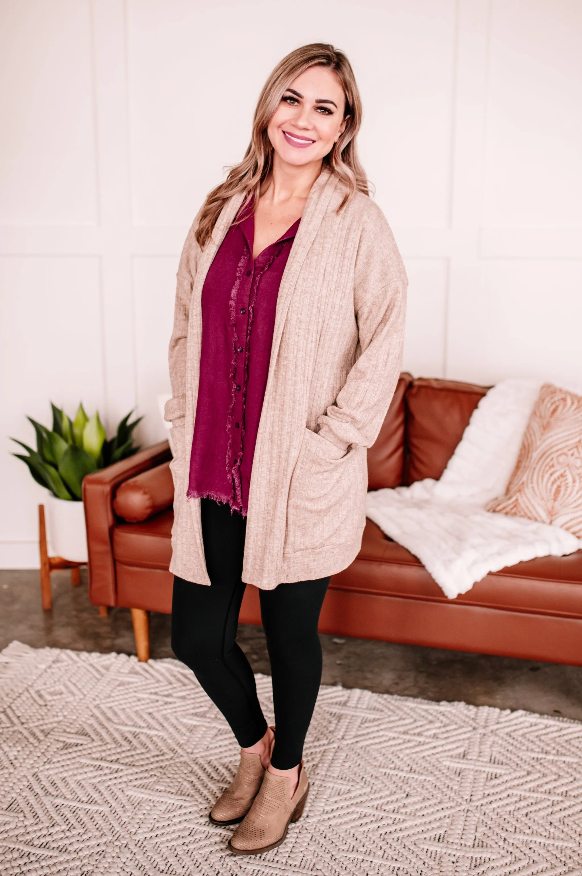 Sand In My Boots Pointelle Cardigan