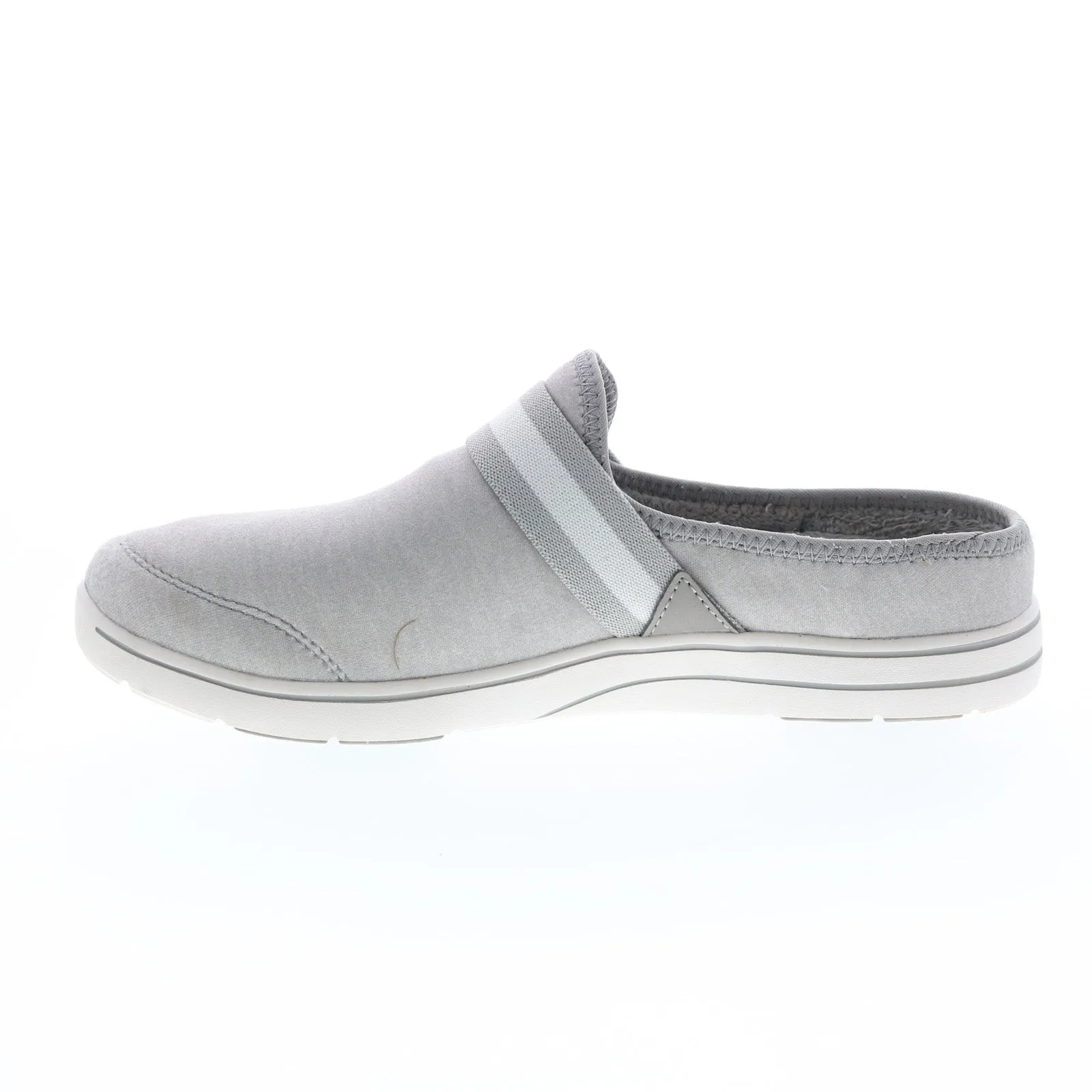 Skechers Arch Fit Lounge Comfy 175135 Womens Gray Canvas Slippers Clogs Shoes
