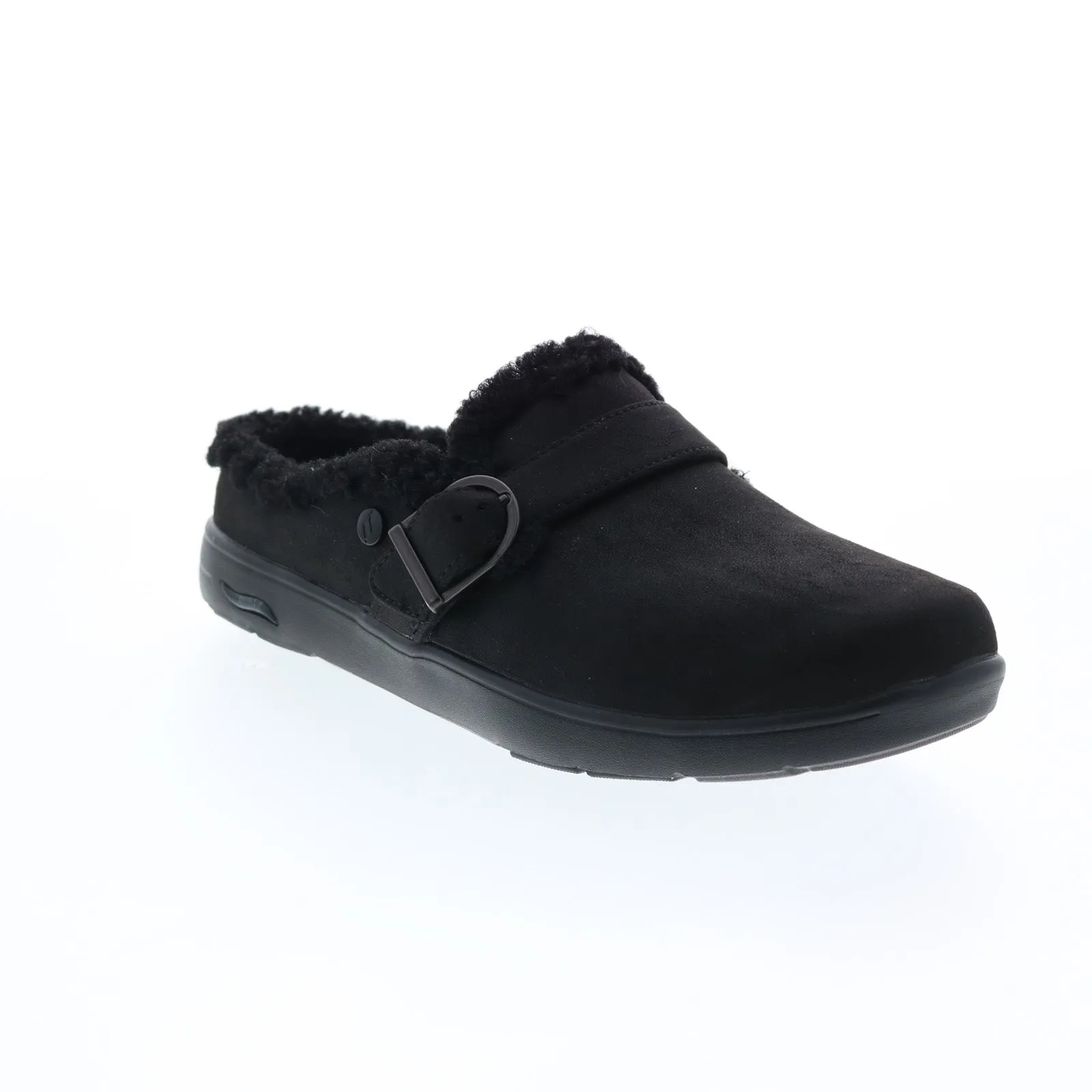 Skechers Arch Fit Lounge Laid Back Womens Black Canvas Slippers Clogs Shoes